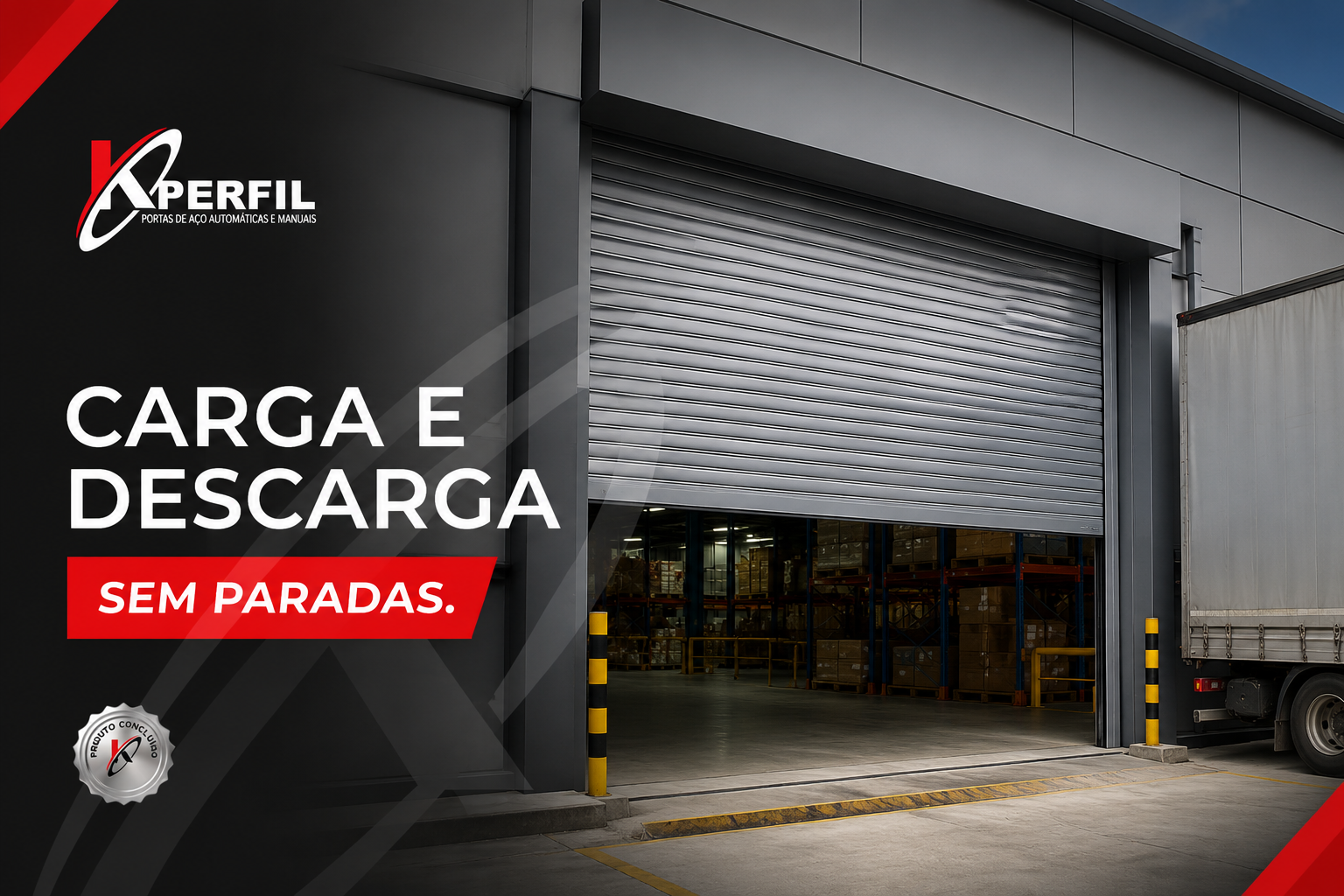 Porta de Enrolar Automática para Carga e Descarga | Segurança e Agilidade